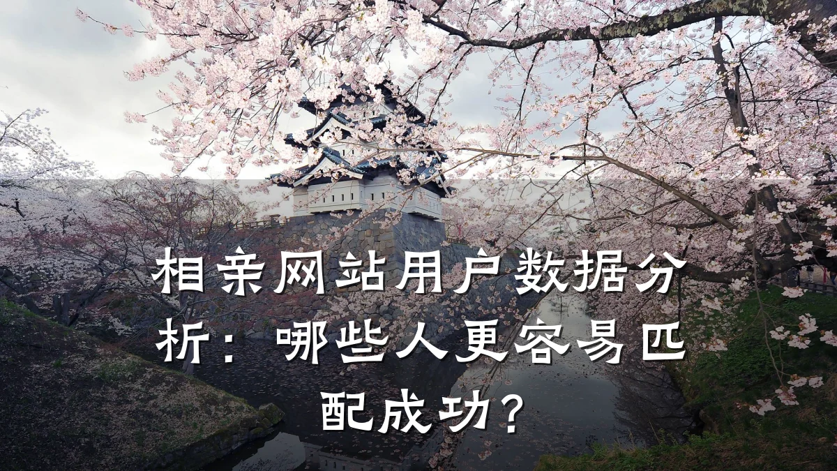 相亲网站用户数据分析：哪些人更容易匹配成功？