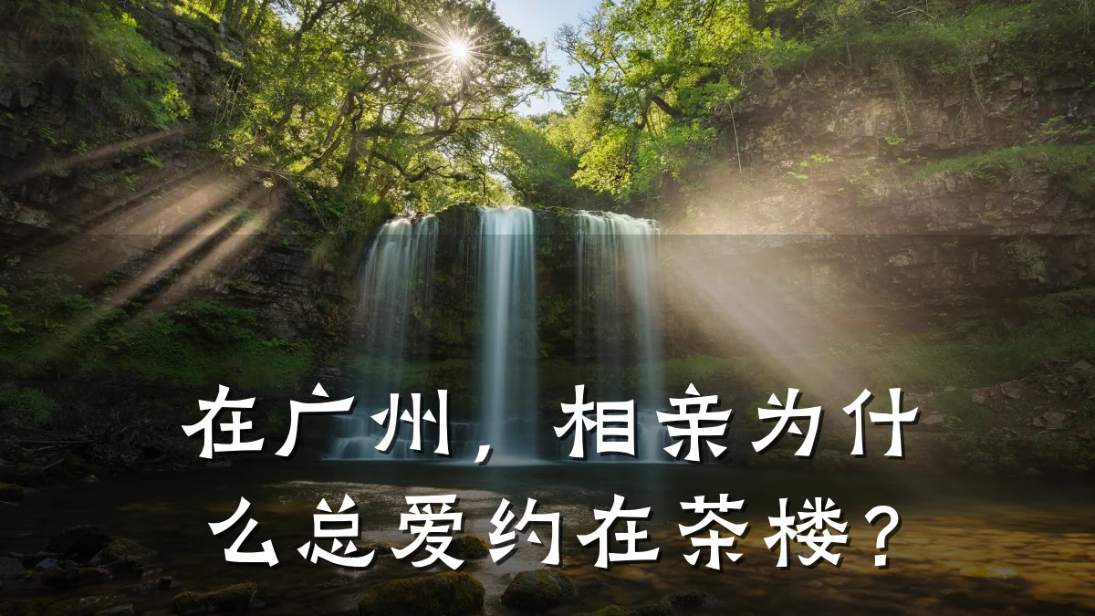 在广州，相亲为什么总爱约在茶楼？