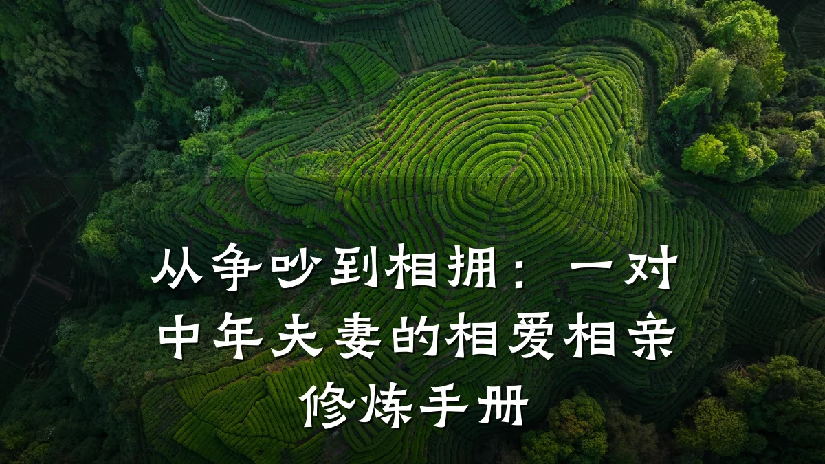 从争吵到相拥:一对中年夫妻的相爱相亲修炼手册