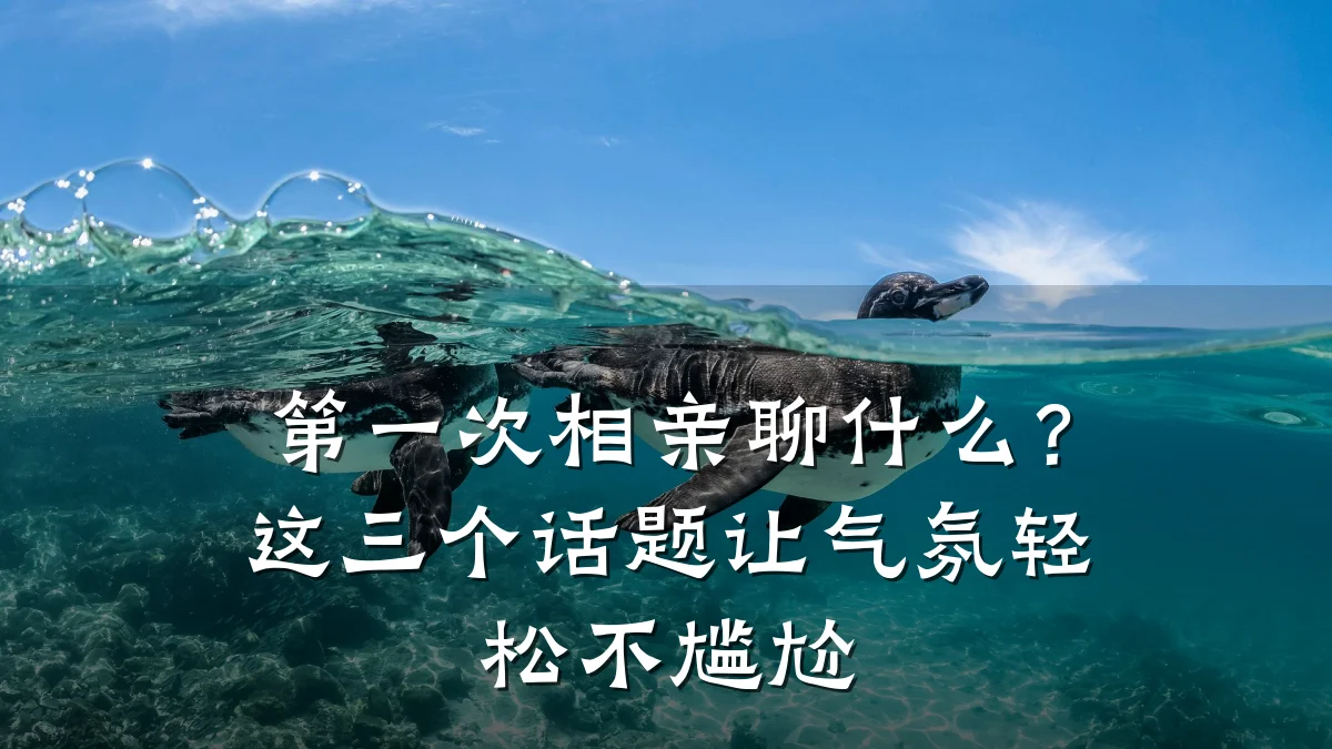 第一次相亲聊什么?这三个话题让气氛轻松不尴尬