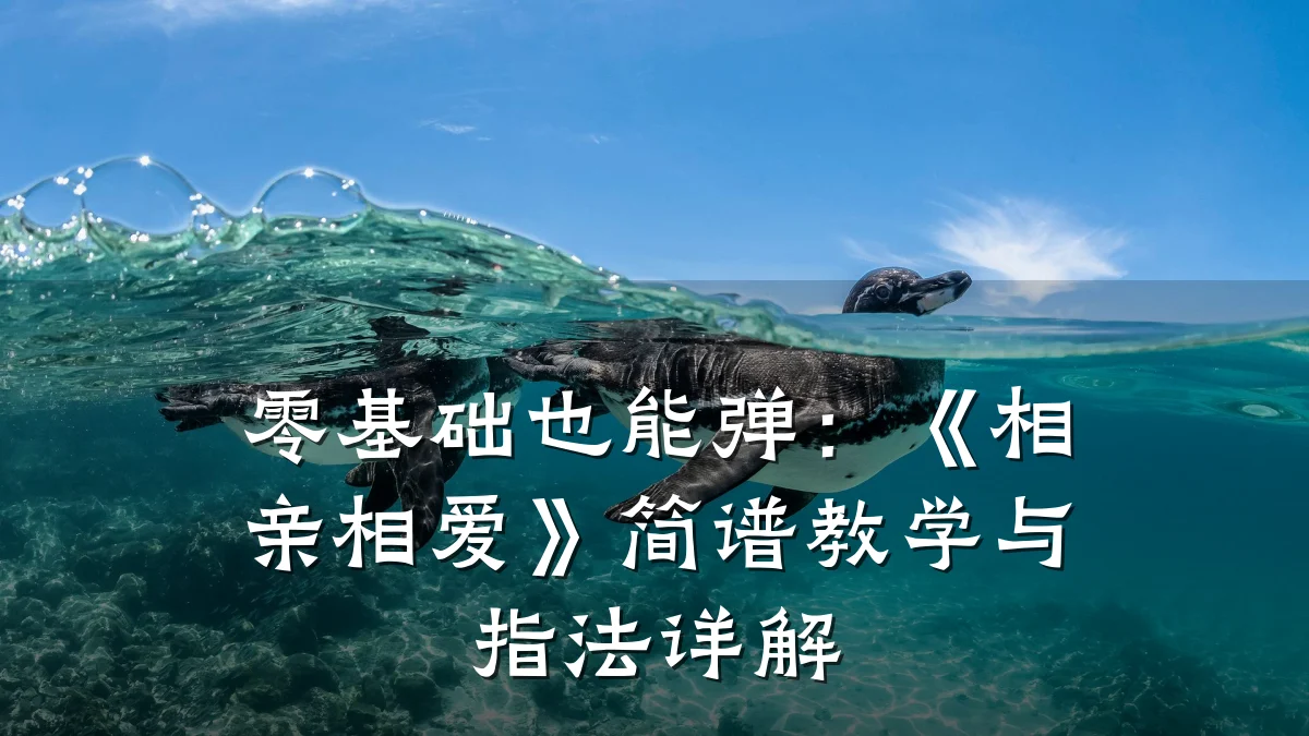 零基础也能弹：《相亲相爱》简谱教学与指法详解