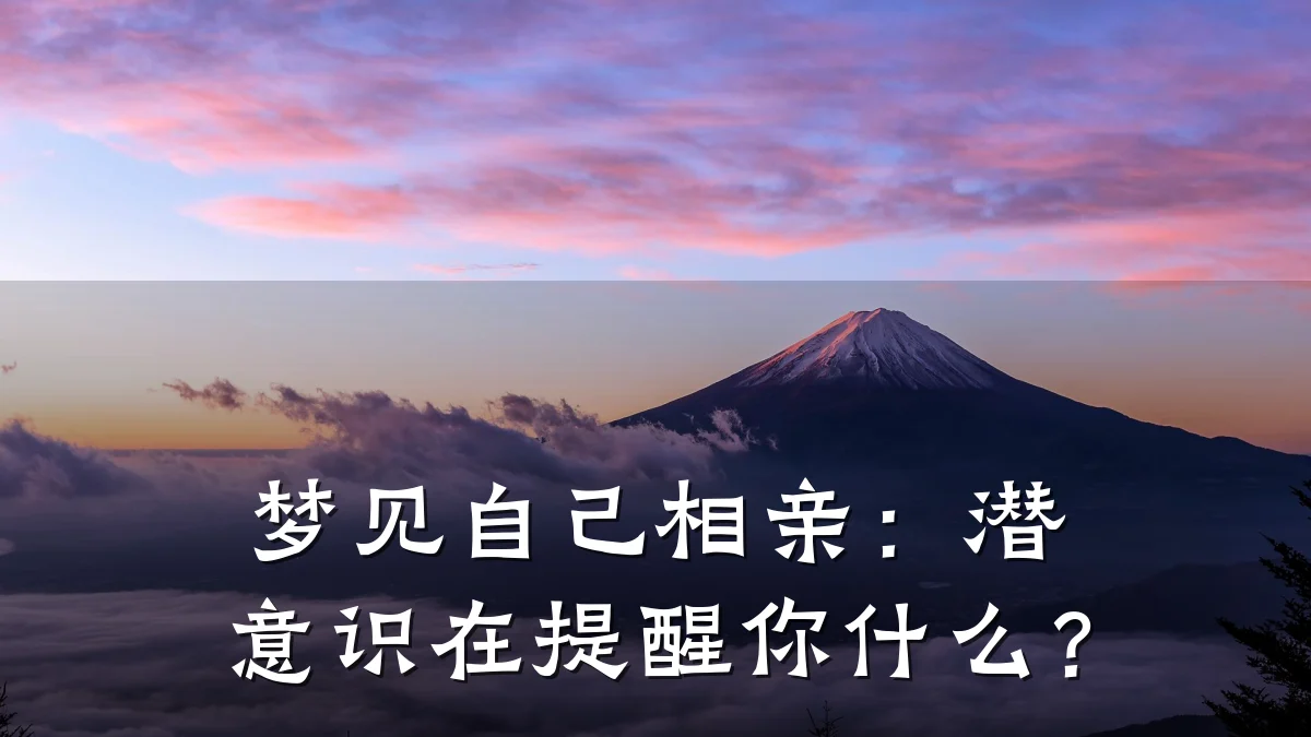 梦见自己相亲：潜意识在提醒你什么？