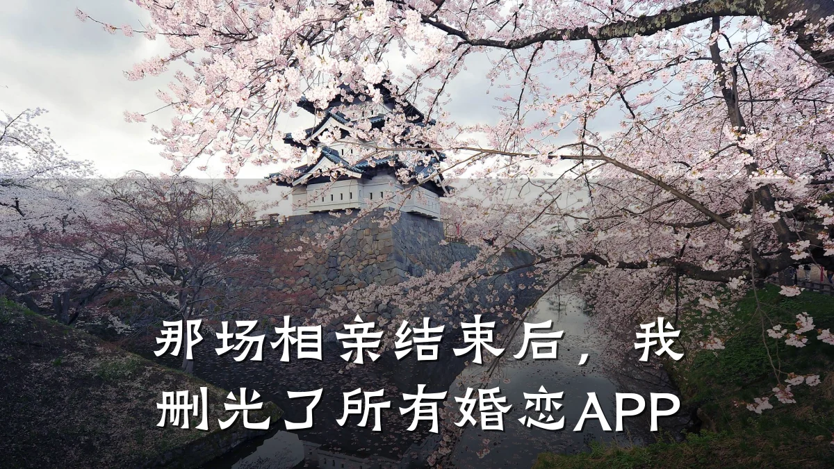 那场相亲结束后，我删光了所有婚恋APP