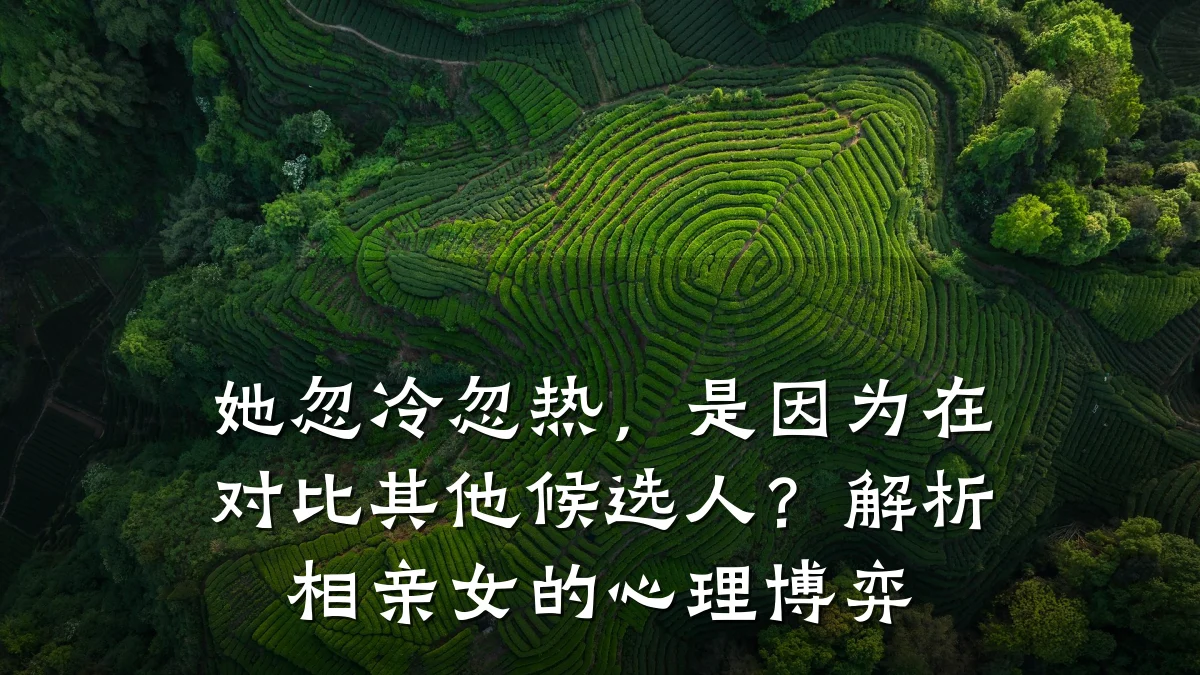 她忽冷忽热,是因为在对比其他候选人?解析相亲女的心理博弈