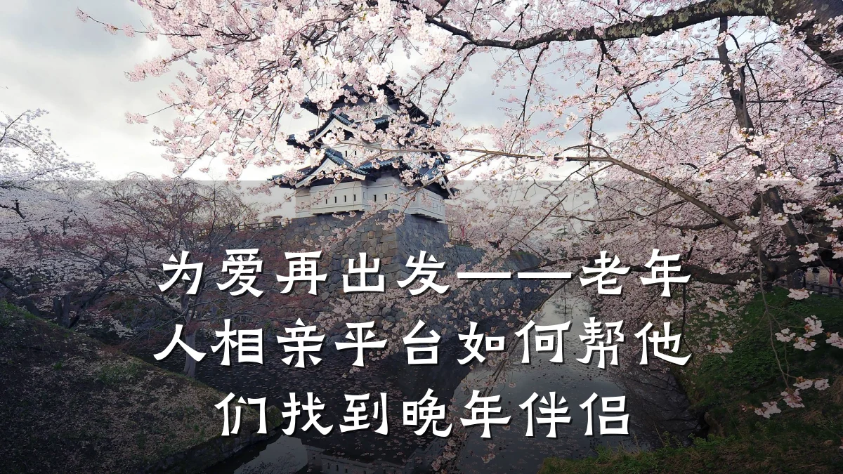 为爱再出发——老年人相亲平台如何帮他们找到晚年伴侣
