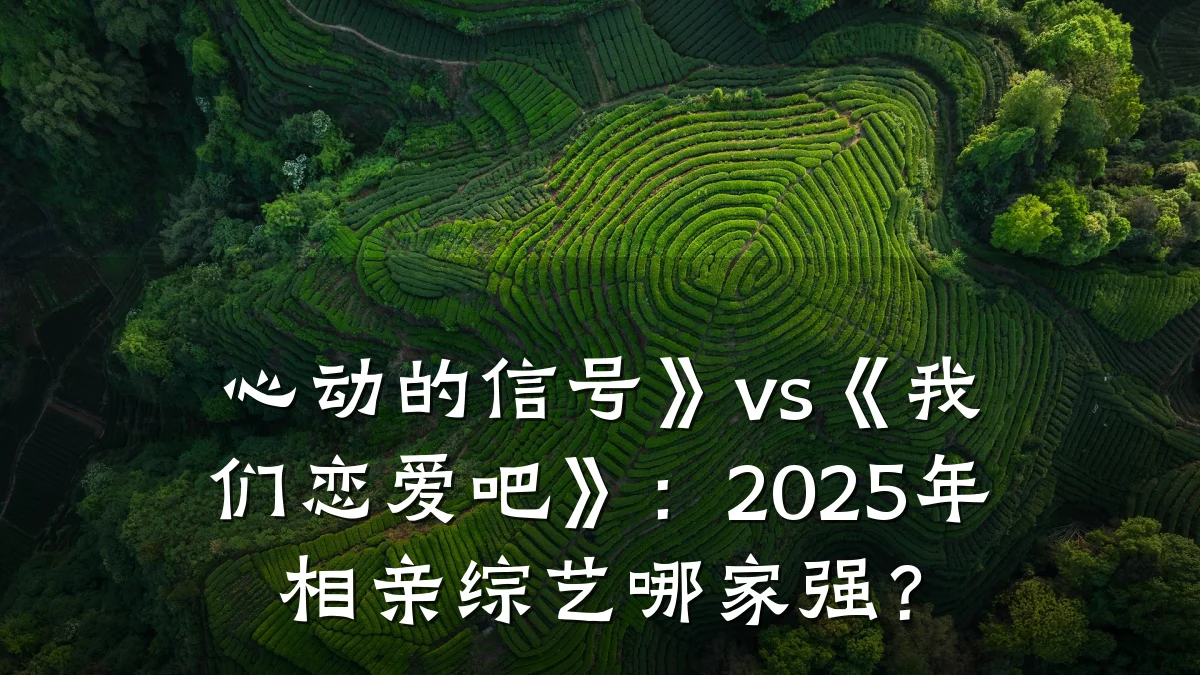 心动的信号》vs《我们恋爱吧》:2025年相亲综艺哪家强?