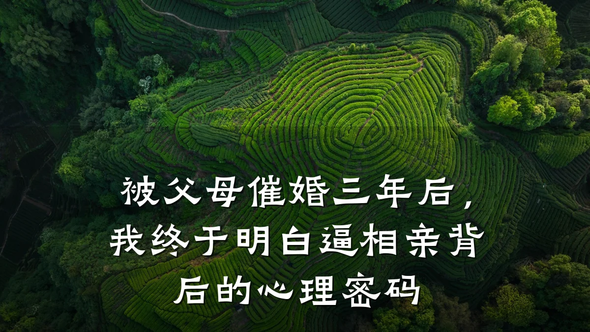 被父母催婚三年后,我终于明白逼相亲背后的心理密码