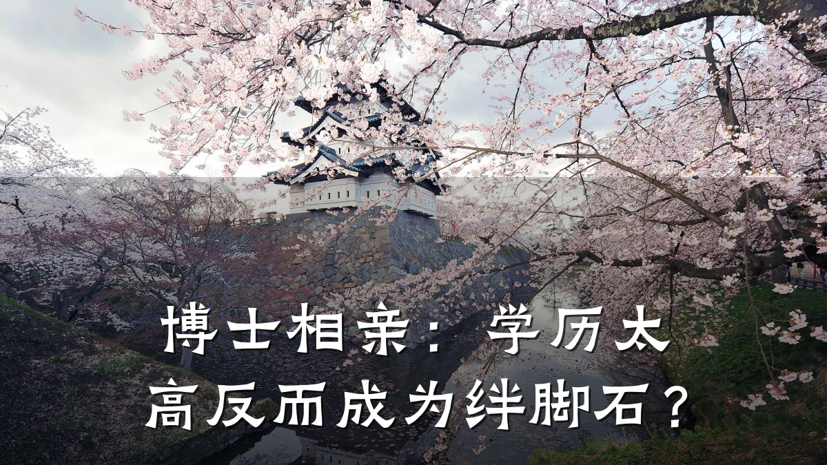 博士相亲:学历太高反而成为绊脚石?