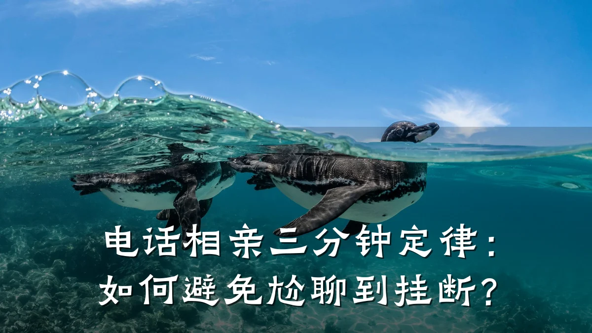 电话相亲三分钟定律:如何避免尬聊到挂断?