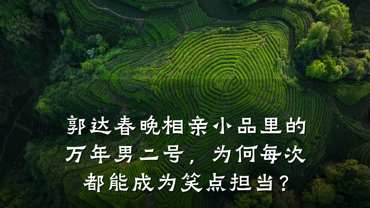 郭达春晚相亲小品里的万年男二号,为何每次都能成为笑点担当?