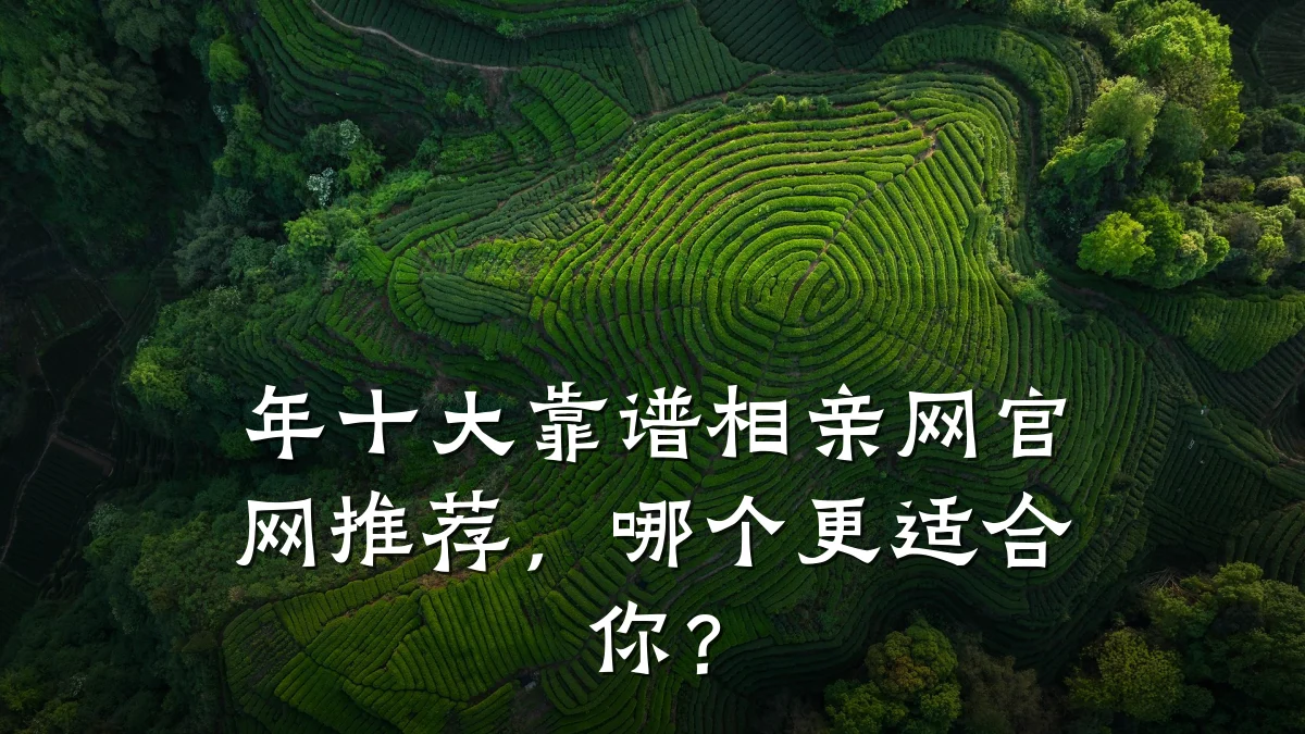 年十大靠谱相亲网官网推荐,哪个更适合你?