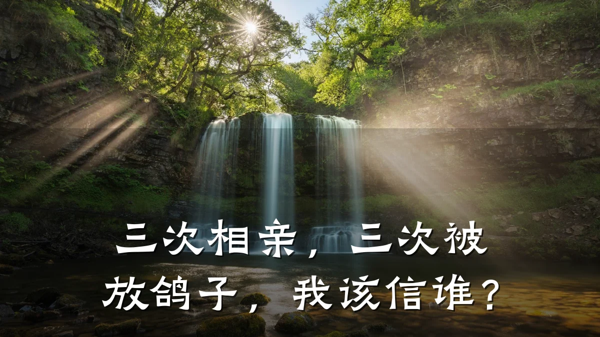 三次相亲,三次被放鸽子,我该信谁?