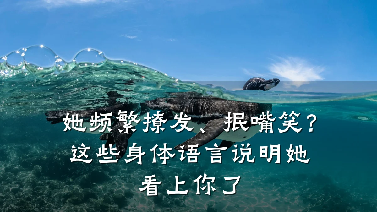 她频繁撩发、抿嘴笑?这些身体语言说明她看上你了