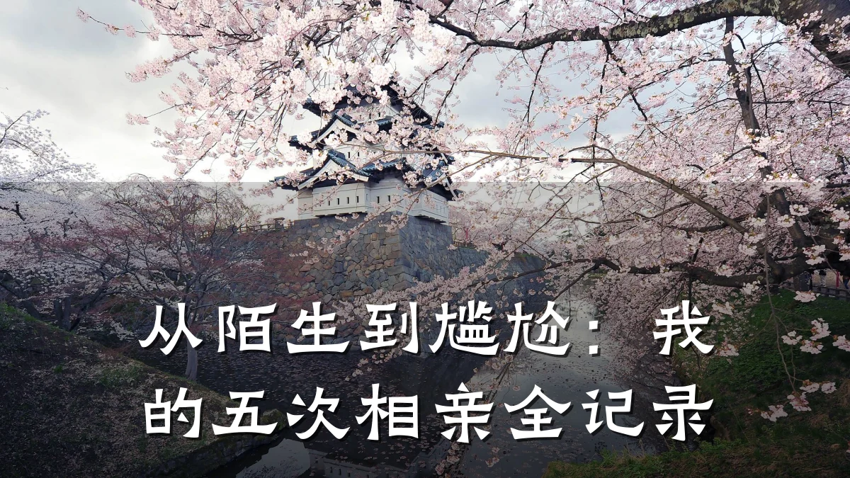 从陌生到尴尬:我的五次相亲全记录