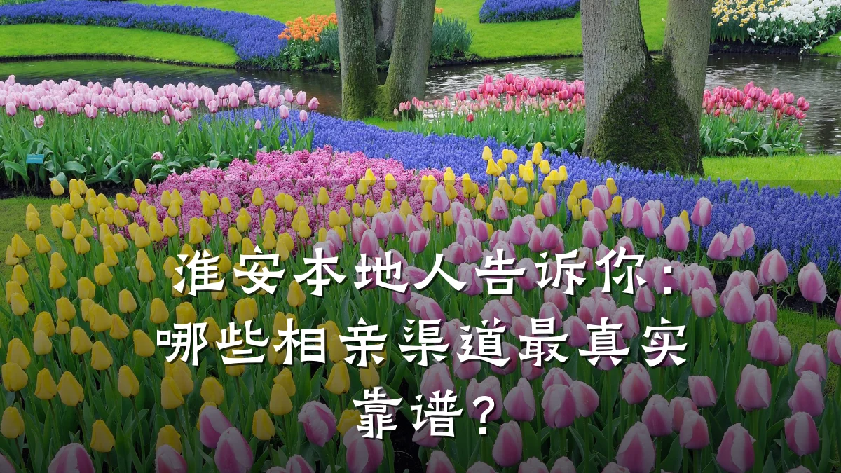 淮安本地人告诉你:哪些相亲渠道最真实靠谱?