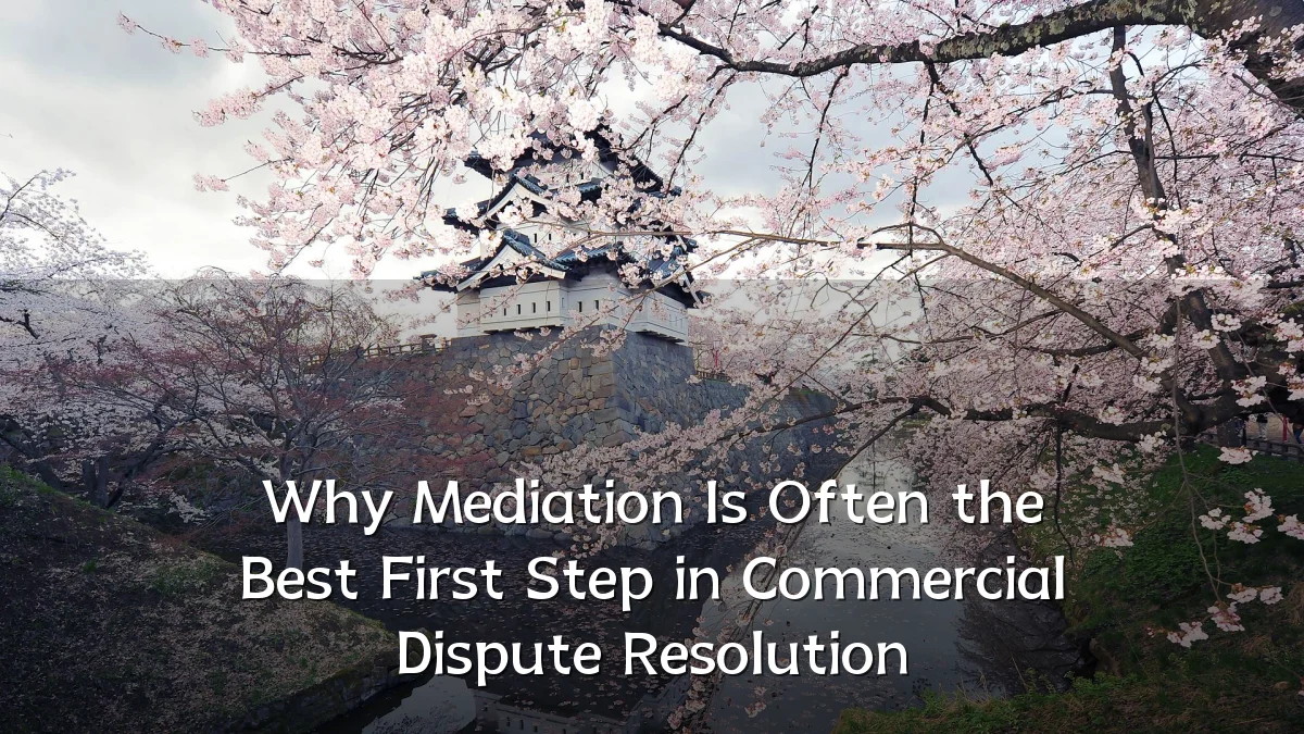 Why Mediation Is Often the Best First Step in Commercial Dispute Resolution