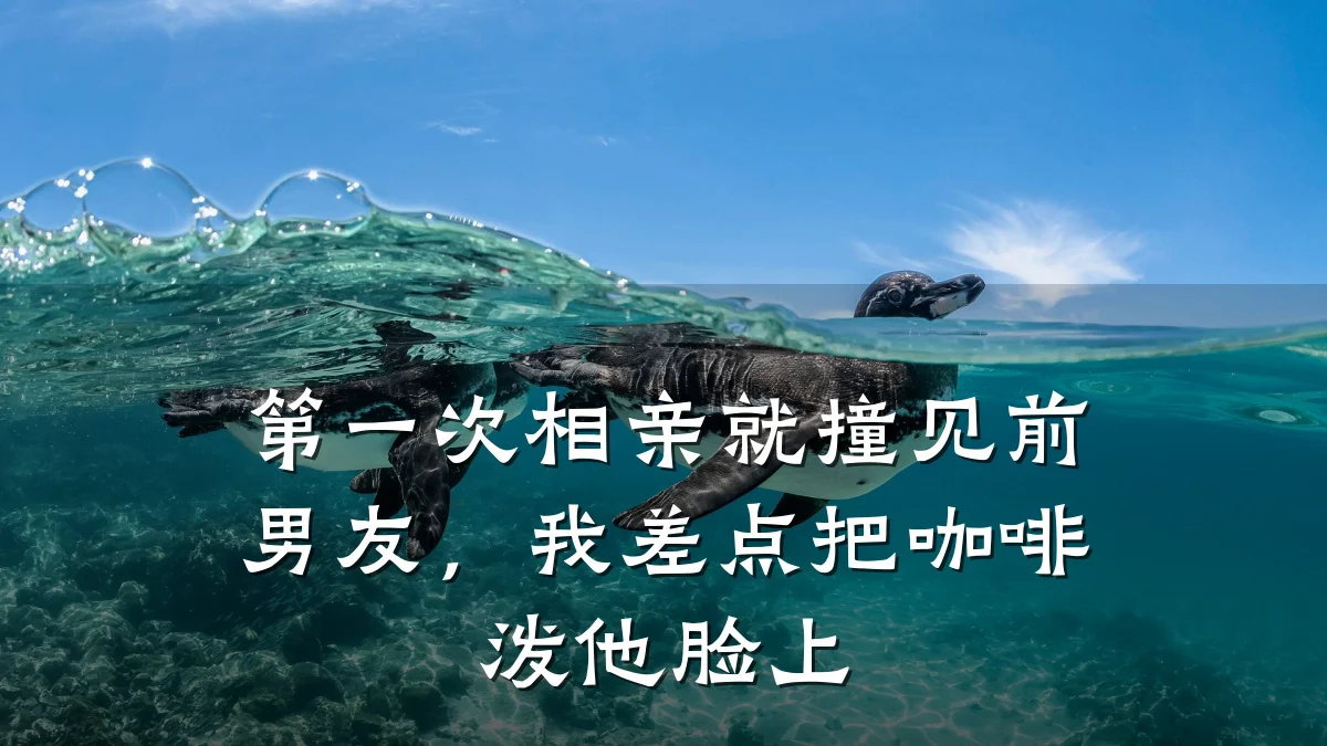 第一次相亲就撞见前男友,我差点把咖啡泼他脸上