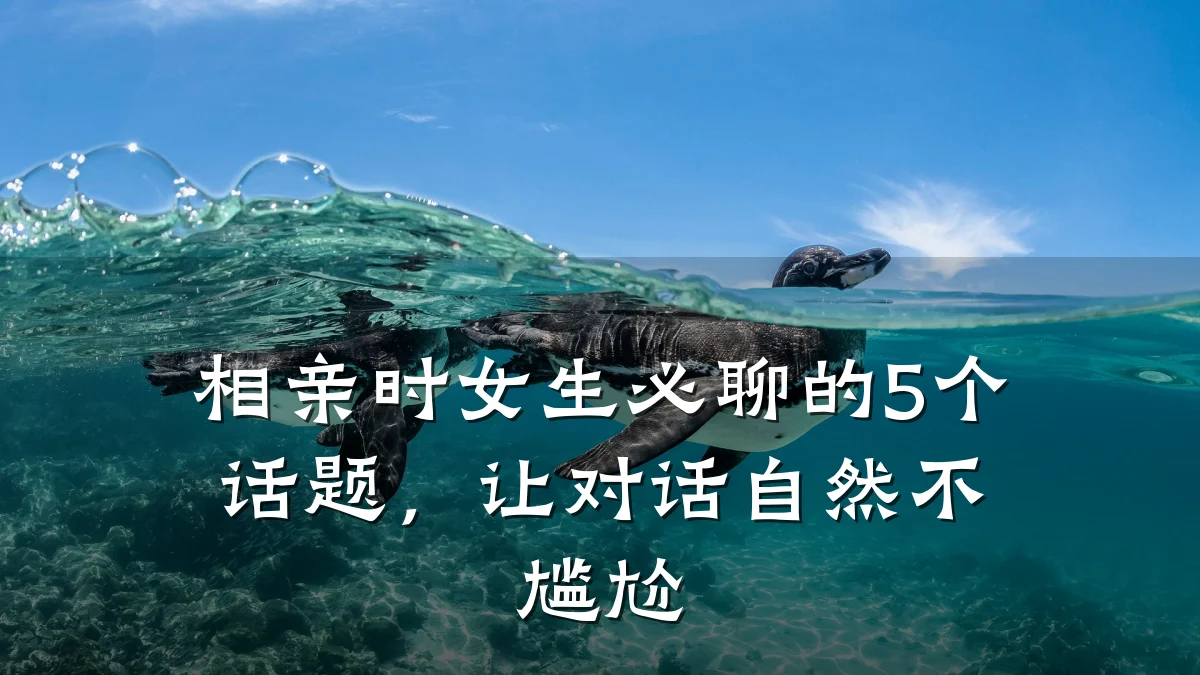 相亲时女生必聊的5个话题,让对话自然不尴尬