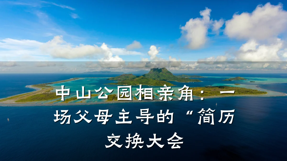 中山公园相亲角:一场父母主导的“简历交换大会