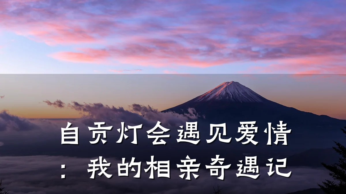 自贡灯会遇见爱情:我的相亲奇遇记