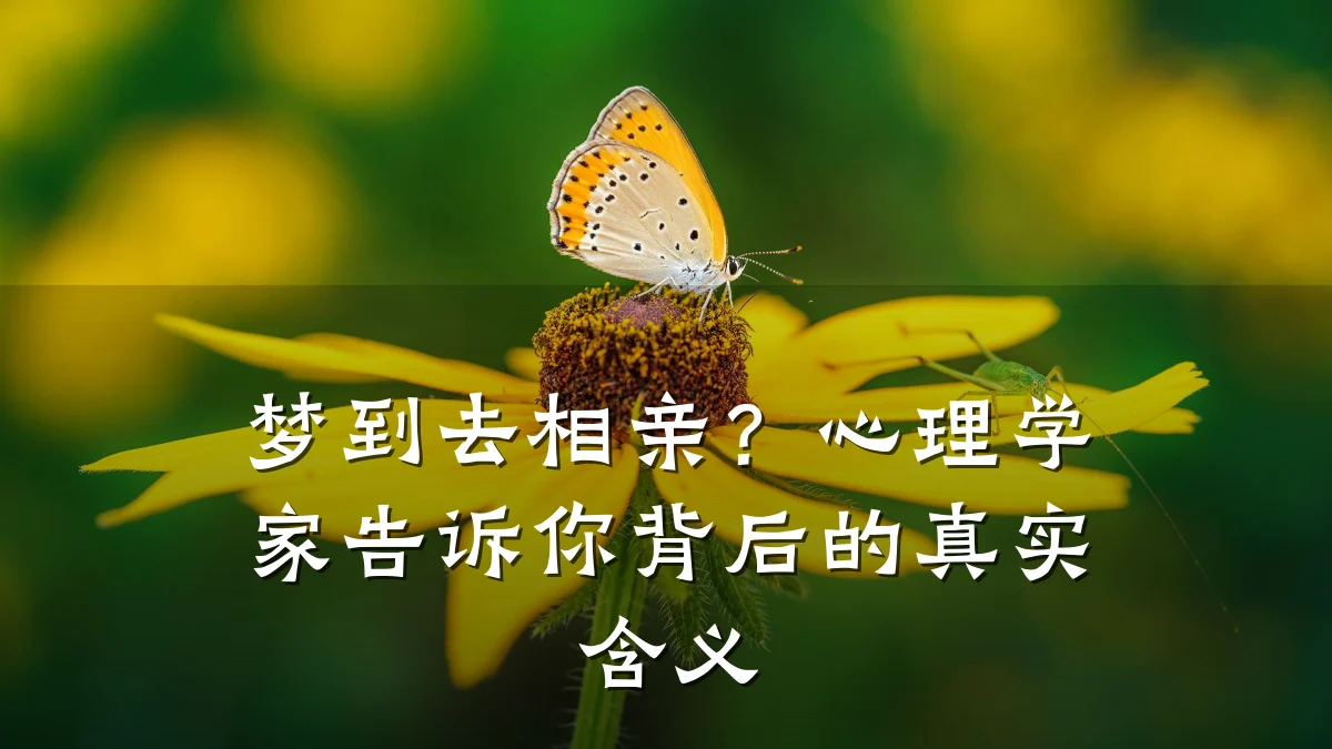 梦到去相亲?心理学家告诉你背后的真实含义