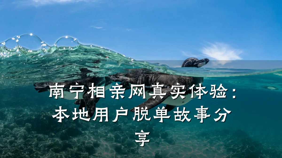 南宁相亲网真实体验:本地用户脱单故事分享