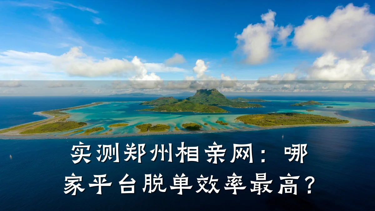 实测郑州相亲网:哪家平台脱单效率最高?