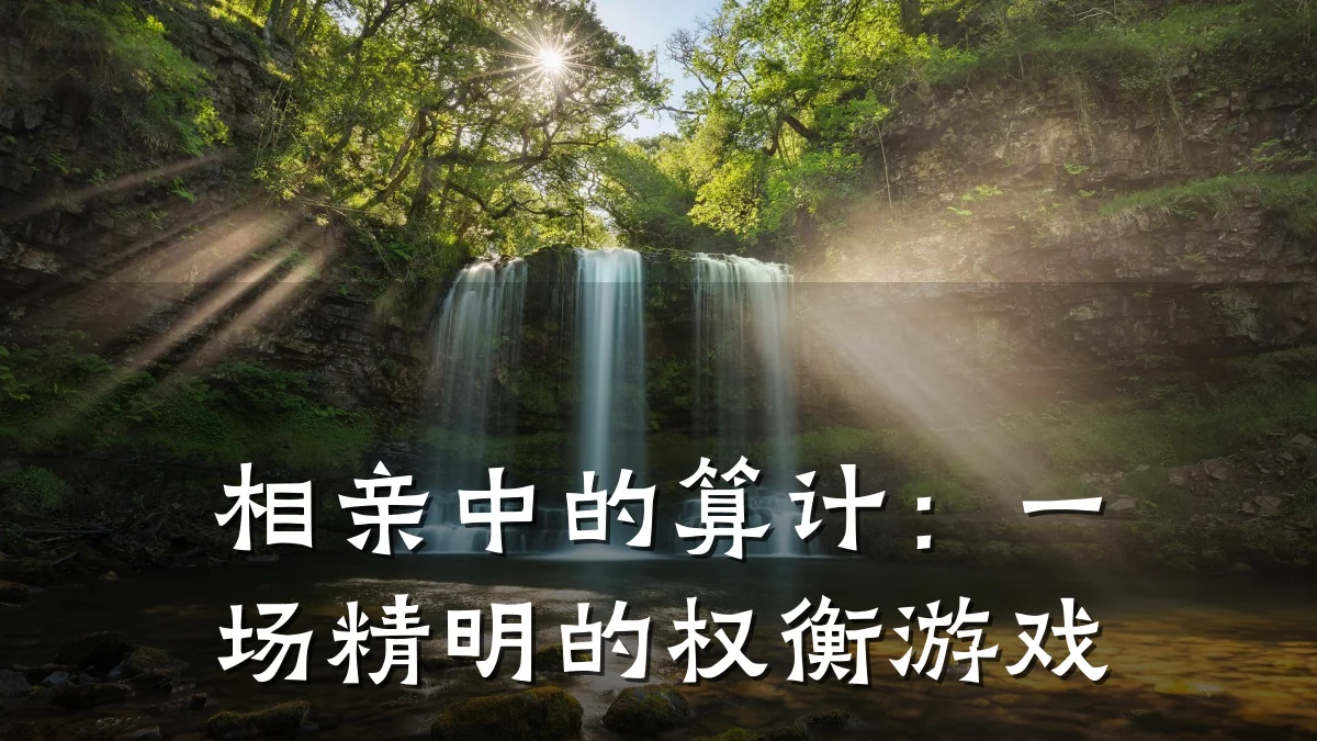 相亲中的算计:一场精明的权衡游戏