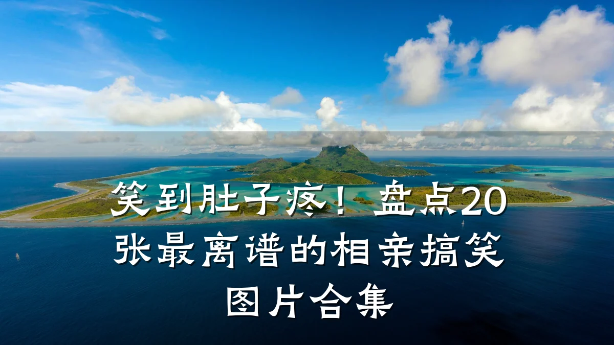 笑到肚子疼!盘点20张最离谱的相亲搞笑图片合集