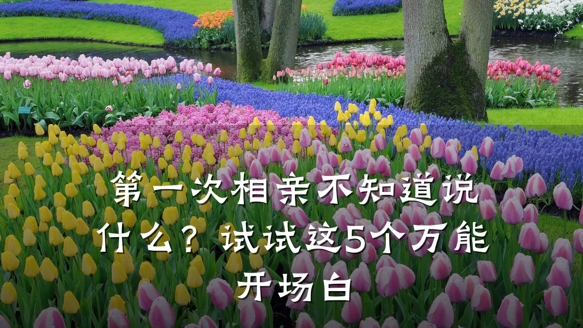 第一次相亲不知道说什么?试试这5个万能开场白