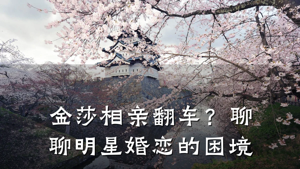 金莎相亲翻车?聊聊明星婚恋的困境