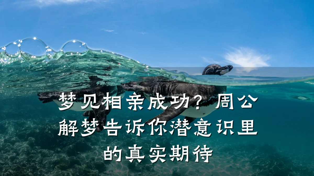 梦见相亲成功?周公解梦告诉你潜意识里的真实期待