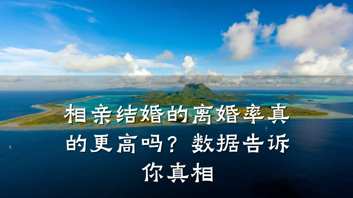 相亲结婚的离婚率真的更高吗?数据告诉你真相