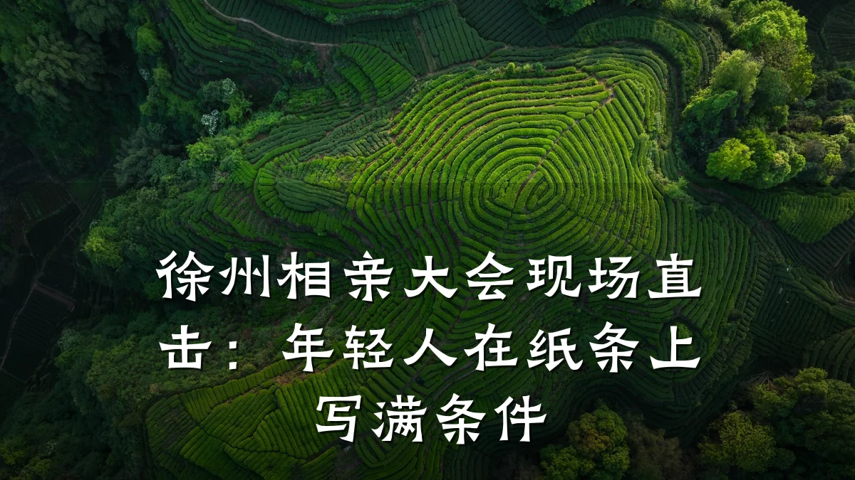 徐州相亲大会现场直击:年轻人在纸条上写满条件