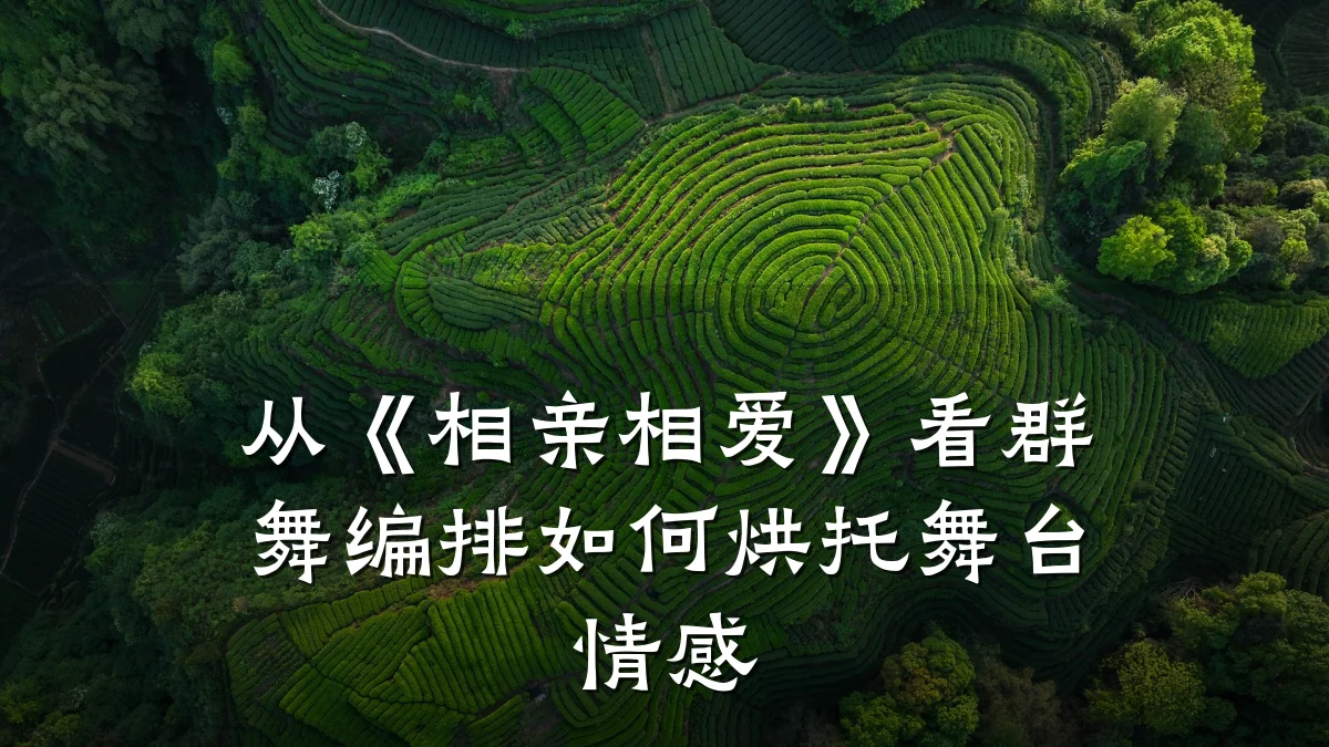 从《相亲相爱》看群舞编排如何烘托舞台情感