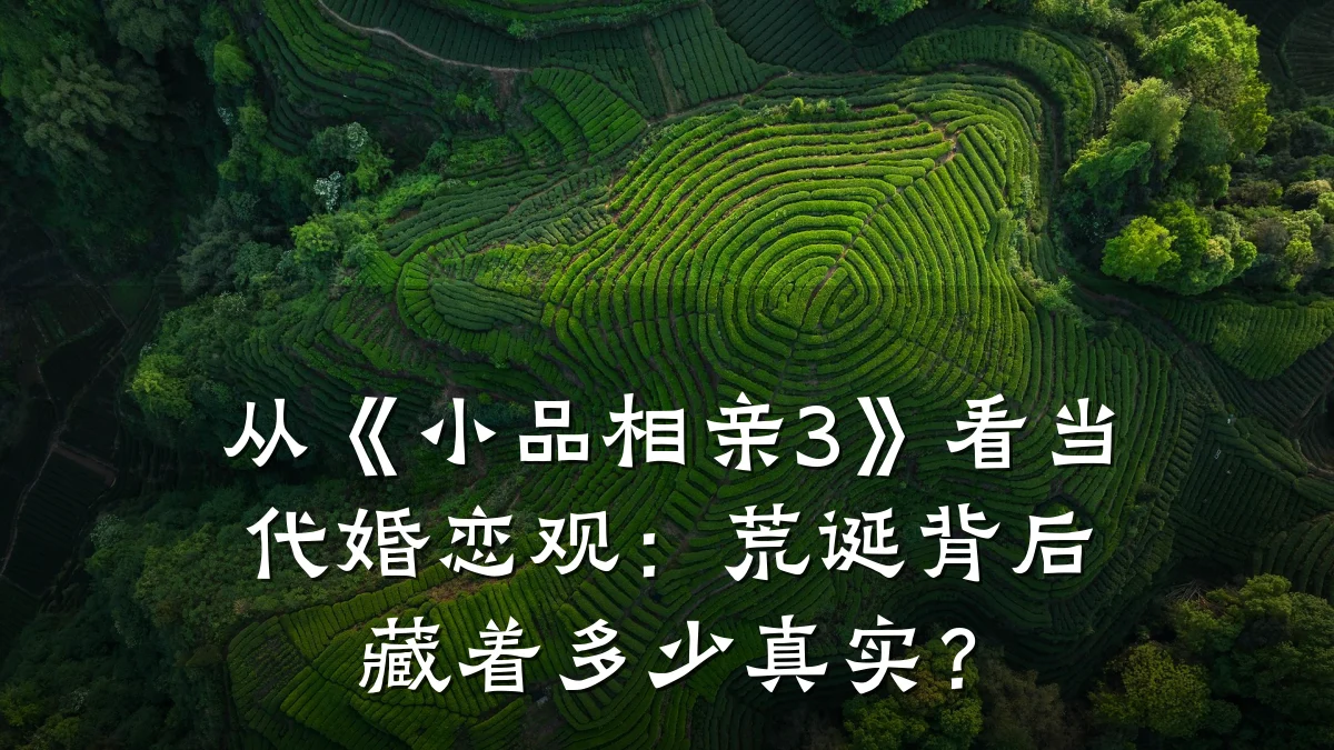 从《小品相亲3》看当代婚恋观:荒诞背后藏着多少真实?