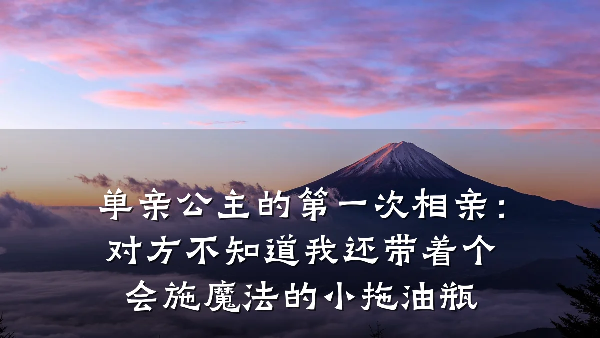 单亲公主的第一次相亲:对方不知道我还带着个会施魔法的小拖油瓶