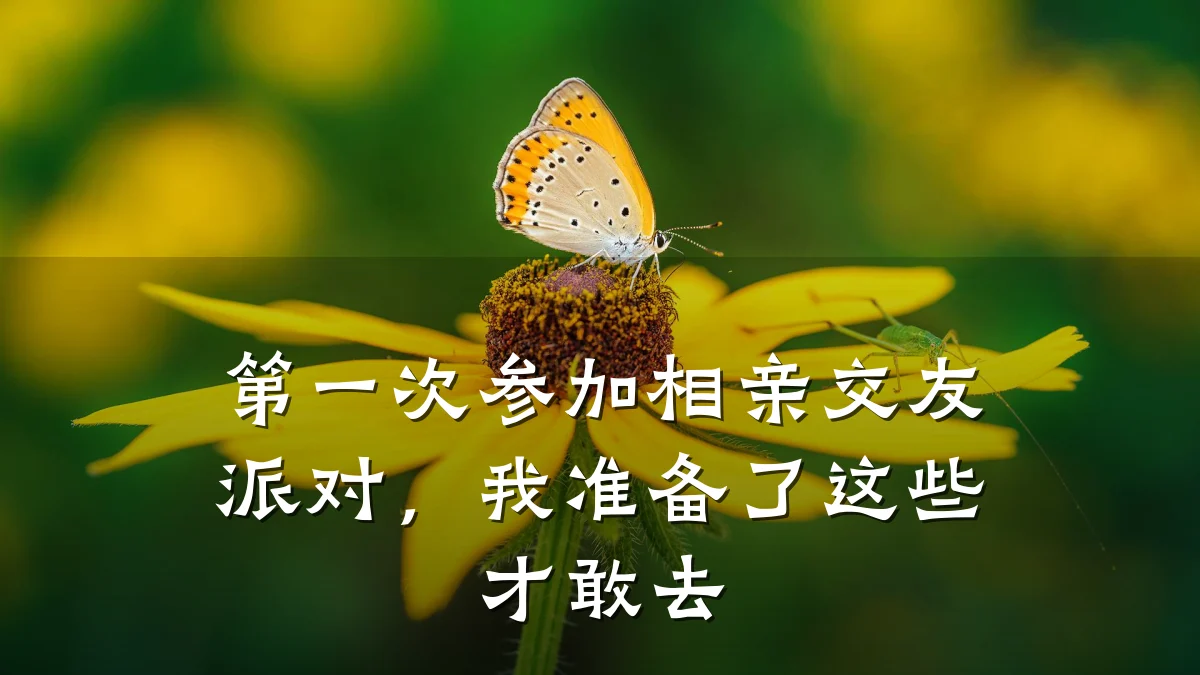 第一次参加相亲交友派对,我准备了这些才敢去