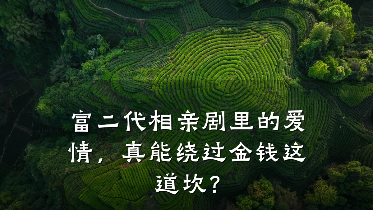 富二代相亲剧里的爱情,真能绕过金钱这道坎?