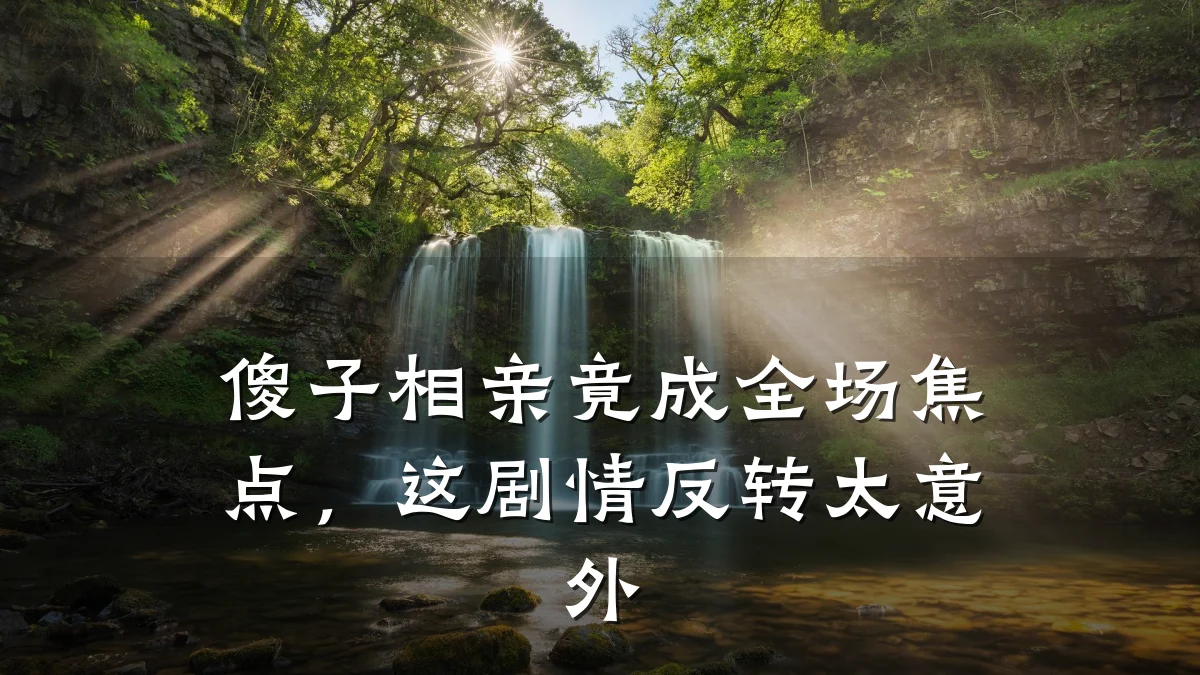 傻子相亲竟成全场焦点,这剧情反转太意外