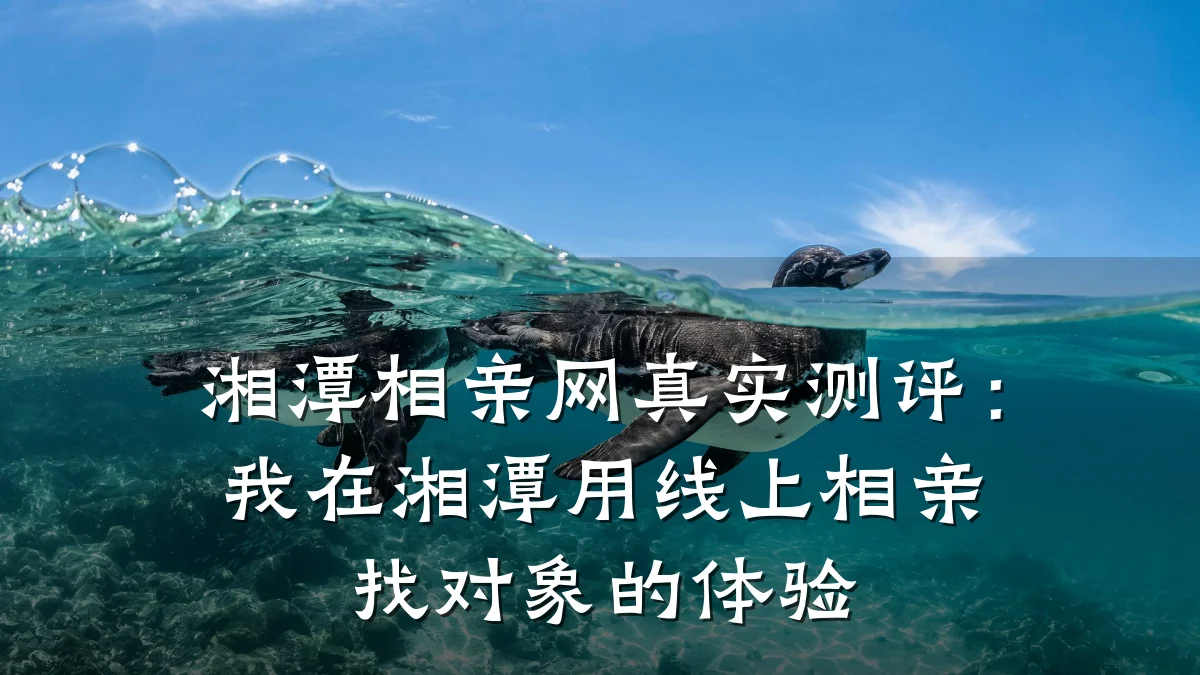 湘潭相亲网真实测评:我在湘潭用线上相亲找对象的体验
