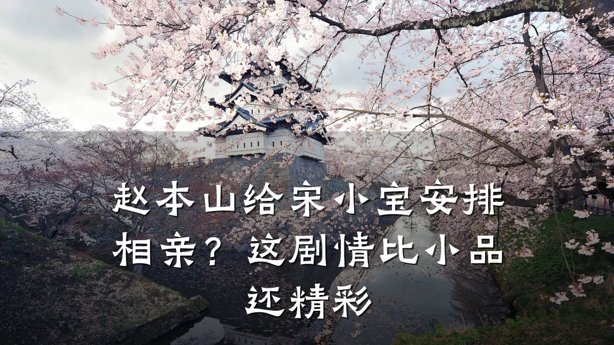 赵本山给宋小宝安排相亲？这剧情比小品还精彩